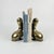 Pair of brass bookends. Circa 1960 Weight: 1600 g Dimensions Height: 17.5 cm Width: 9 cm Depth: 14 cm