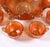 Art Nouveau Early 20th Century Fenton Marigold Carnival Glass "Orange Tree" Footed Master Fruit Bowl & Cup Set - 7 Pieces For Sale - Image 3 of 11