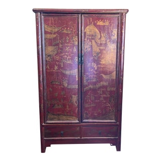 Antique Chinese Wedding Cabinet For Sale