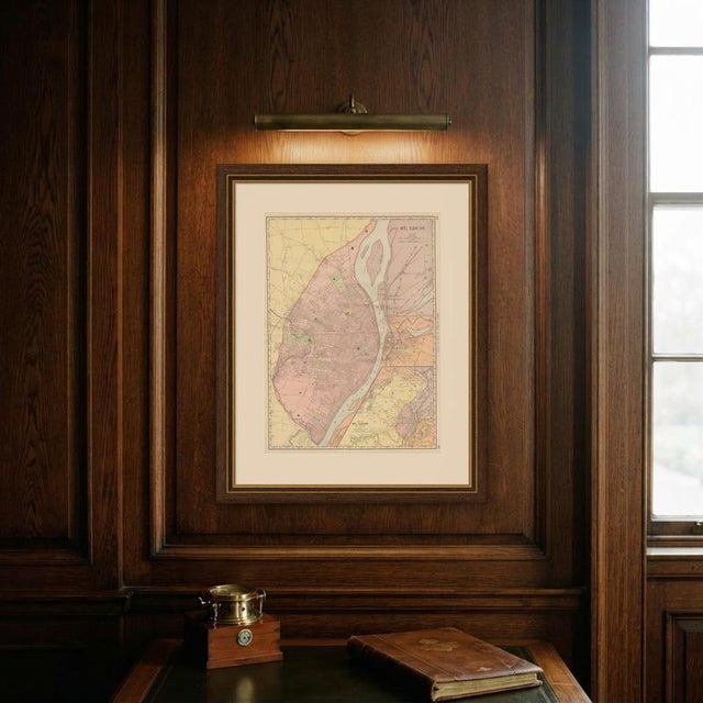 Antique Map of St. Louis with Forest Park from Rand McNally, 1899 For Sale - Image 10 of 12
