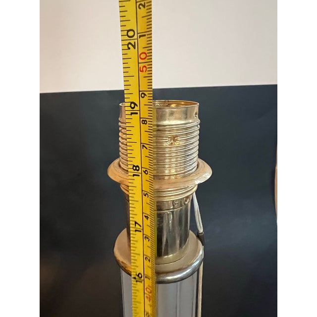 1970s Rare Vintage 1970's Lalique France Frosted Crystal Olympia Table Lamp For Sale - Image 5 of 11