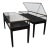 Two Russel Built Ny Ebonized & Brass Locking Lift Top Retail Display Cases C1930 For Sale