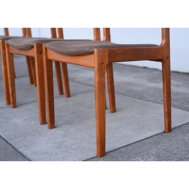 1970s Vintage Danish Modern D-Scan Teak Dining Chairs- Set ...