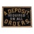 Antique Rog "Deposit" Foil Trade Sign For Sale