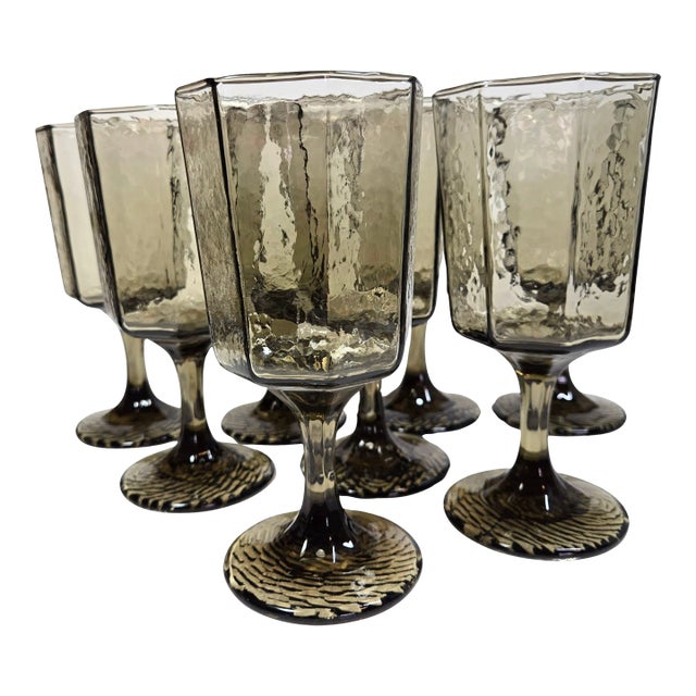 Vintage Tawny Iced Tea Goblets- Set of 8 For Sale