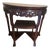 Mid 20th Century Chin Hua Carved Rosewood Demilune Console Table For Sale