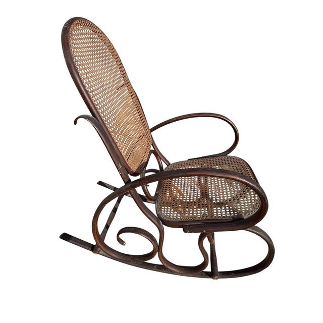 Rocking Chair in the style by Michael Thonet For Sale - Image 9 of 12