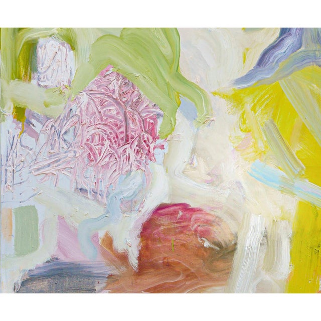 Benji Stiles "Garden #3" Pastel Green, Pink, Gray, and Blue Abstract Contemporary Painting, 2022 For Sale - Image 10 of 12