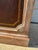 Vintage Classical Style Two Door Leather and Walnut Cabinet For Sale - Image 9 of 11