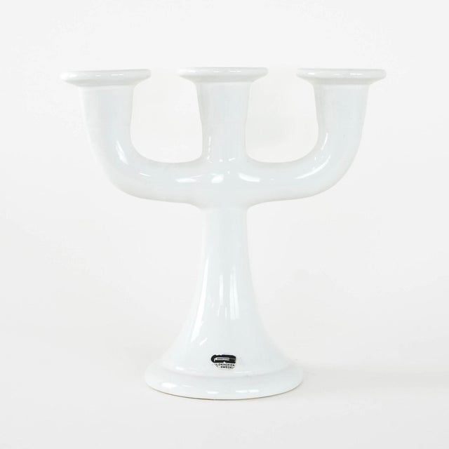 Ceramic Vintage Swedish Ceramic Candleholder from Guldkroken Hjo, 1970s For Sale - Image 7 of 7