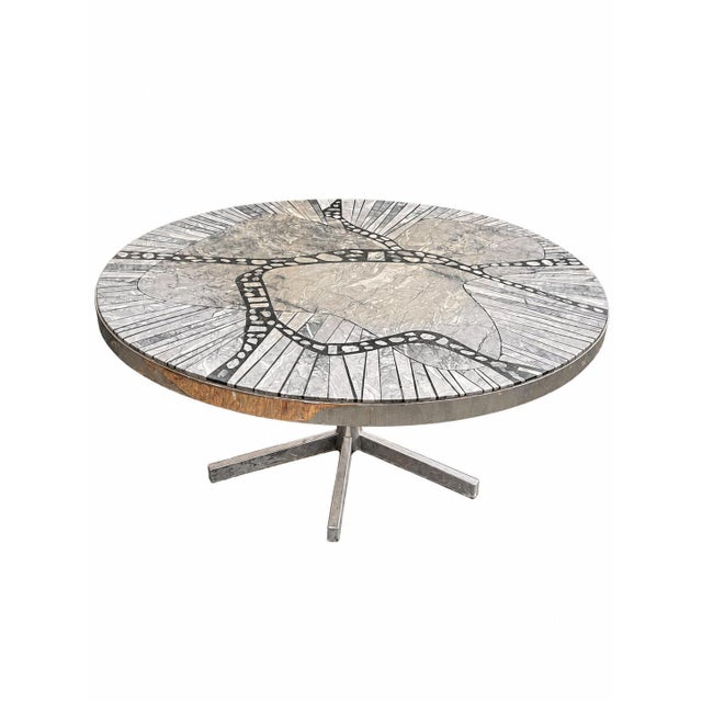 Metal Marble Coffee Table by Heinz Lilienthal for Knoll Inc. / Knoll International, 1960s For Sale - Image 7 of 7