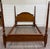 Traditional Vintage Convertible Queen or Full Size Colonial Revival Oak Four Poster Bed For Sale - Image 3 of 13
