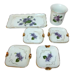 Vintage Early 20th Century Dressing Set - 6 Pieces