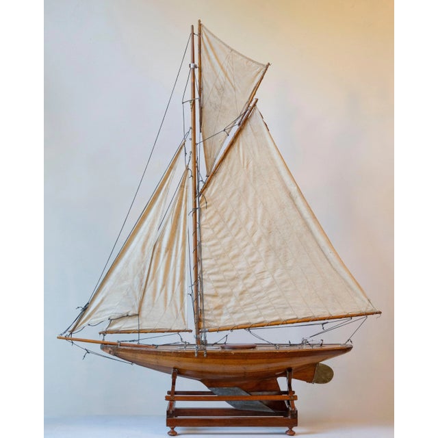 English Planked pond Yacht For Sale - Image 3 of 12