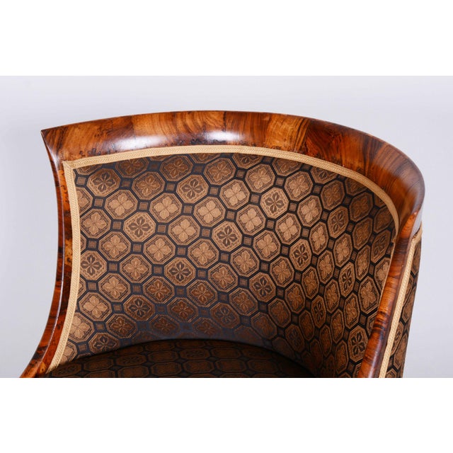Biedermeier Walnut Armchair, Vienna, Austria, 1820s For Sale - Image 3 of 11