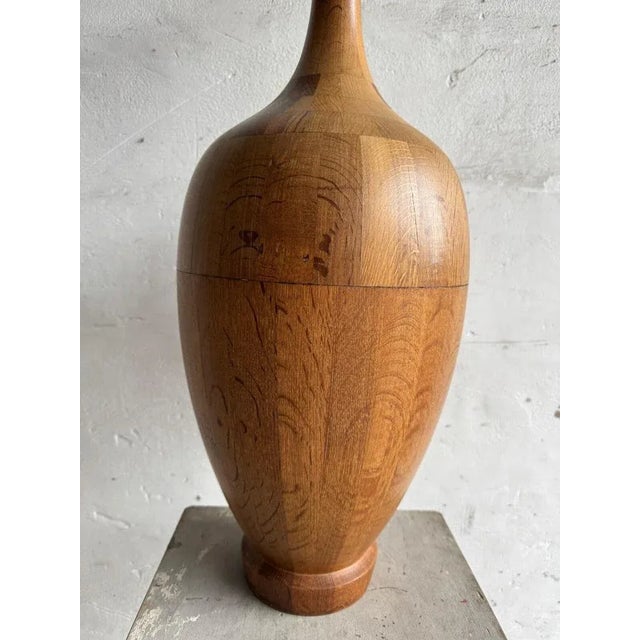 Sculptural Wooden Vase For Sale - Image 9 of 15