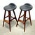 Erik Buch Oddense Maskinsnedkeri a/S Pair of Rosewood Model Od61 Stools Designed by Erik Buch For Sale - Image 4 of 18
