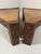 Brutalist Triangular Shaped Oak Coffee Side Tables, 1970s, Set of 2 For Sale - Image 10 of 18
