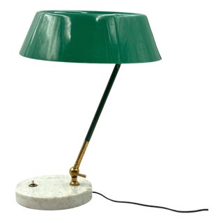 Mid-Century Green Table Lamp from Stilux Milano, Italy, 1960s For Sale