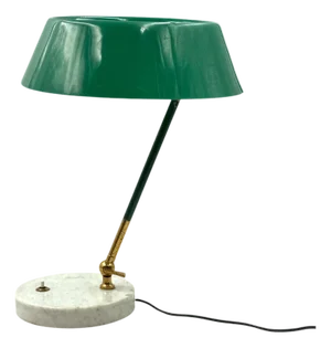Mid-Century Green Table Lamp from Stilux Milano, Italy, 1960s