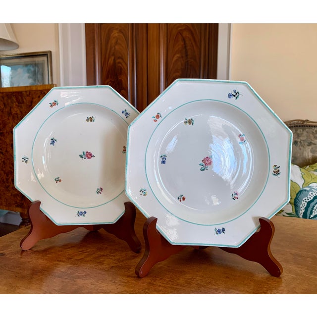 Fabbrica Del Vecchio Italian Creamware Plates, Ca. 1820- A Pair For Sale - Image 17 of 17