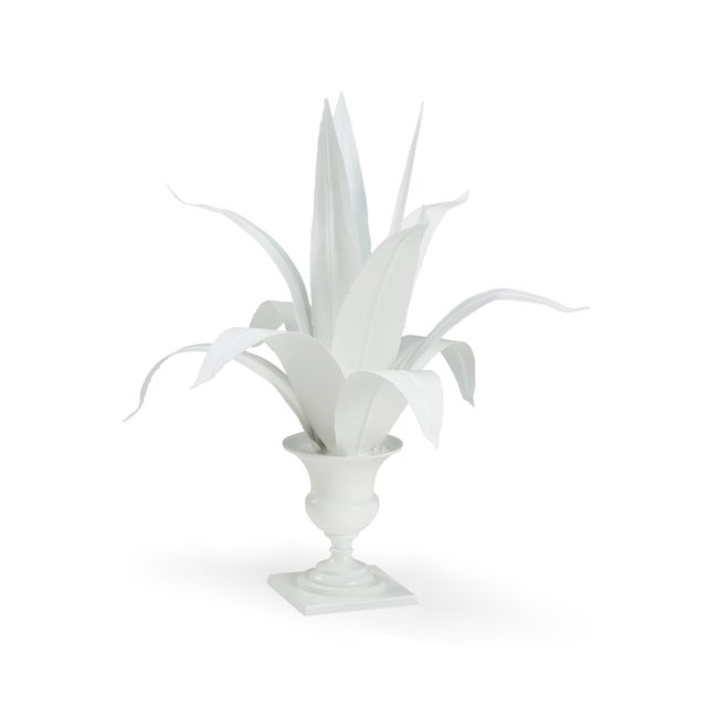 Contemporary Lyon Tole Flower - White For Sale - Image 3 of 3
