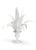 Contemporary Lyon Tole Flower - White For Sale - Image 3 of 3
