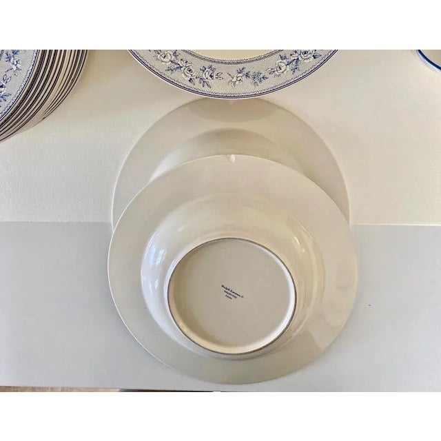1984 Ralph Lauren Blue and White “English Rose” Ironstone Dishes 46