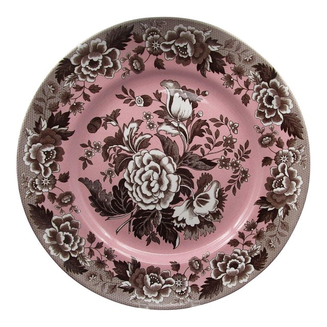 Spode Archive Collection British Flowers Poppy 12" Pasta Serving Bowl Floral Rimmed Made in England Vintage 2007 For Sale