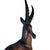 Late 20th Century Vintage Hand-Carved Wood Gazelle Antelope Sculpture, 25” For Sale - Image 5 of 11