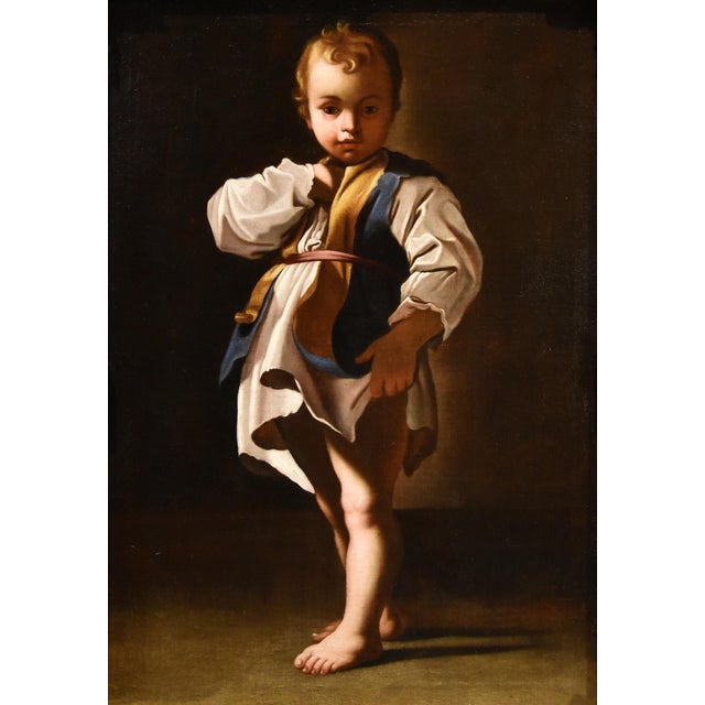 Workshop of Bartolomeo Schedoni, Portrait of a Child Alessandro Farnese Schedoni, 1630, Oil on Canvas For Sale - Image 8 of 16