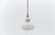 Lovely white glass ceiling lamp by peill & putzler, 1960s the cable length with lamp is 80cm in total, can be adjusted...