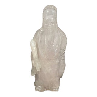 1980s Crystal Quartz High Priest Figure For Sale
