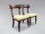 A pair of 19th-century William IV period fine quality solid mahogany bar back side chairs with newly upholstered seats, in...