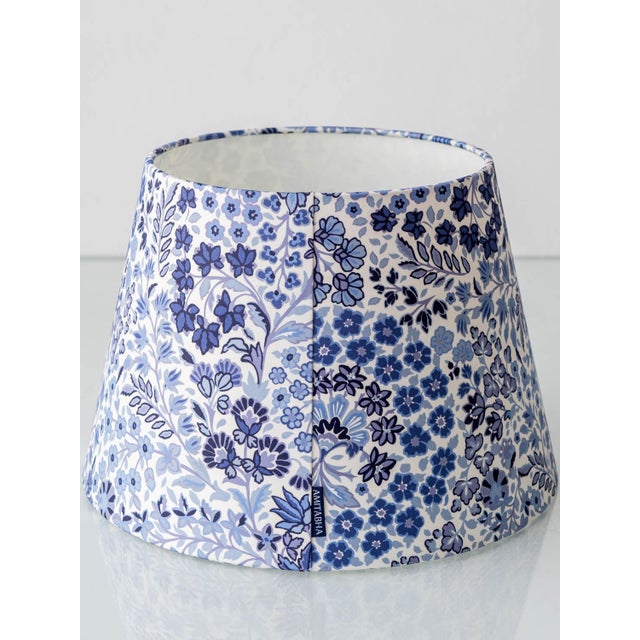 Blue Vintage Blue and White Ceramic Table Lamps, 1970s, Set of 2 For Sale - Image 8 of 18