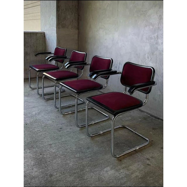Mid-Century Modern 1970s Marcel Breuer B64 by Gordon International Chairs - Set of 4 For Sale - Image 3 of 10