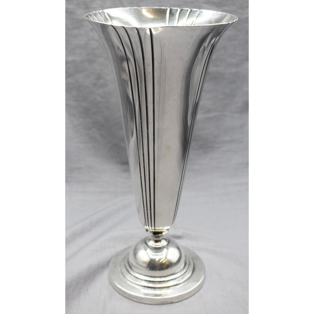 Art Deco Art Deco Period Sterling Silver Rose Vase by the Watson Company For Sale - Image 3 of 8