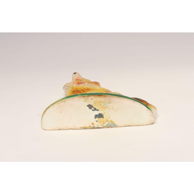 Mid-Century Modern Painted Chalkware Carnival Chalk Collie Dog Sculpture / Figurine For Sale In New York - Image 6 of 12