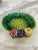 1980s 1980s Vintage Hand-Painted Cabbage Majolica Style Bowls/Plates, Made in Japan -Set of 5 For Sale - Image 5 of 10