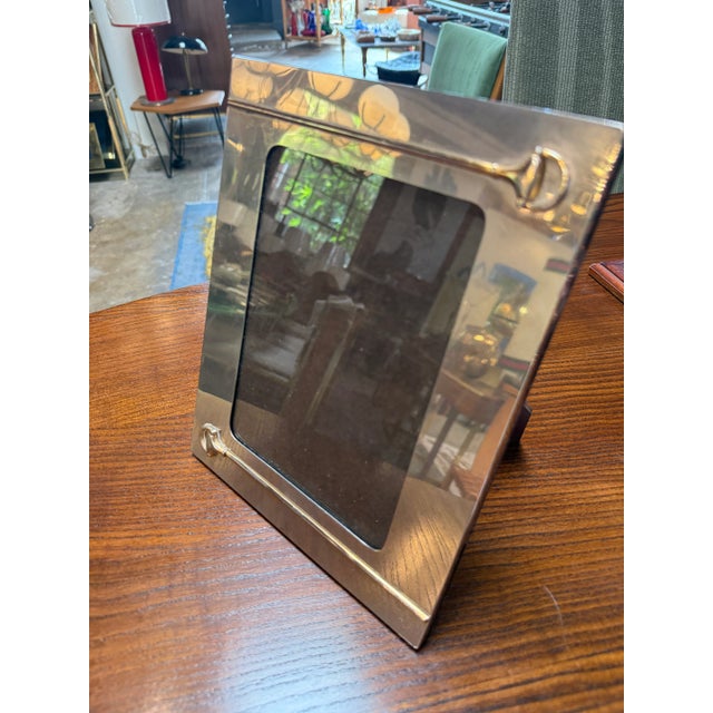 Gucci Vintage Gucci Italy Brass Equestrian Bit Photo Frame For Sale - Image 4 of 6
