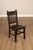 High Quality American Made Mission Style Oak Chair With Slatted Back And Leather Seat With Nail Head Trim. Constructed...