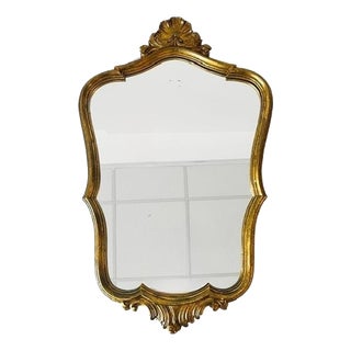 Mid-Century Hollywood Regency Baroque Style Gilt Crested Mirror from Pieterman, 1960s For Sale