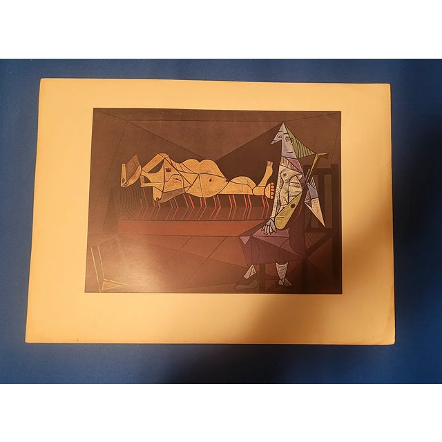 1940s Rare HTF Authentic Original Picasso Color Plate/Lithograph "Aubade" Skira Publisher For Sale