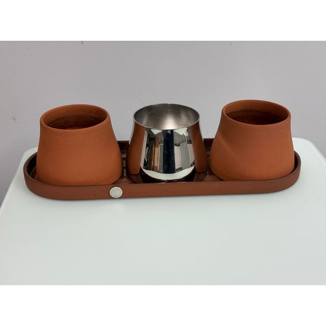 Georg Jensen Terra Tray + Three Pots Set For Sale - Image 12 of 12