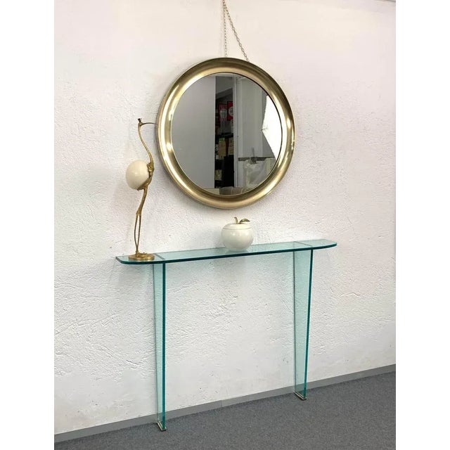 Gold Mid-Century Italian Brass Narciso Mirror by Sergio Mazza for Artemide, 1960s For Sale - Image 8 of 18