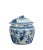 Pair Blue & White Jar With Lid For Sale - Image 4 of 10