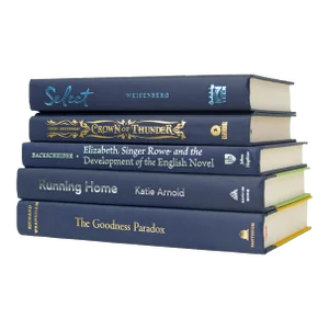Decorative Books - Navy Book Stack - 5 Blue Books