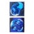 "Pine Barren Blue" by Michael DesRosiers Abstract Mixed Media on MDF Panel (2025)-Set of 2 For Sale