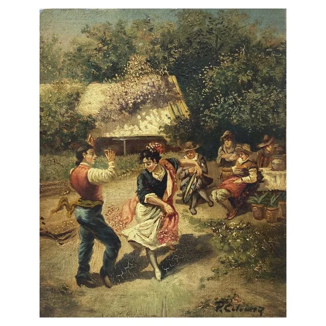 Country scene - Pietro Colonna Italia 2012 - Oil on canvas cm. 30x24 The painter Pietro Colonna depicts in this picture a...