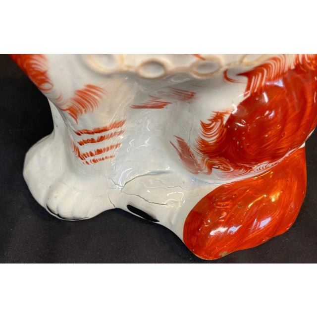 Ceramic Staffordshire Spaniel Dog Figurine England Circa 1870 For Sale - Image 7 of 9